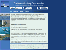 Tablet Screenshot of californiasailingcoop.org